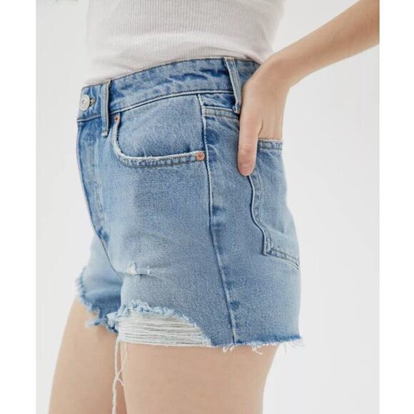 BDG Urban Outfitters Light Blue High-Waist Denim Shorts Size 29 - Picture 1 of 9